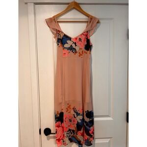 Y2K Floral Chiffon Dress Women's XS Romantic Fairy Wedding Guest Occassion 2000s
